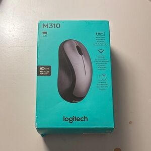 Logitech M310 Wireless Mouse - Silver and Black